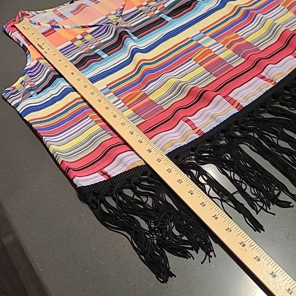 Unique Spectrum Colorful Fringe Bottom Top - Picture 8 of 10